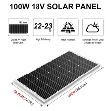 PANNELLO SOLARE 100W 12V