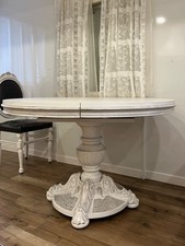 Tavolo bianco stile shabby - bianco,