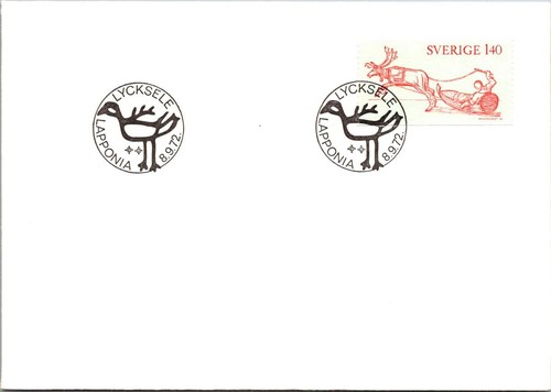 Fdc svezia 1972 lycksele - fdc,
