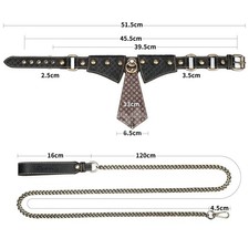 Collare bondage con catena e