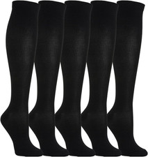 5 Paia Di Calze a Compressione Graduata per Uomo E Donna, per Sport, Running, Co