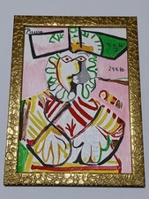 Pablo Picasso , Framed oil on