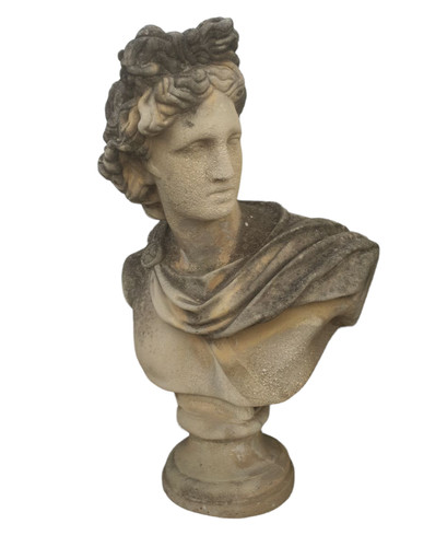 Scultura busto apollo - di,