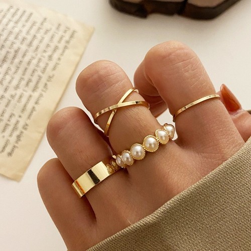 Set anelli oro argento - set, 4