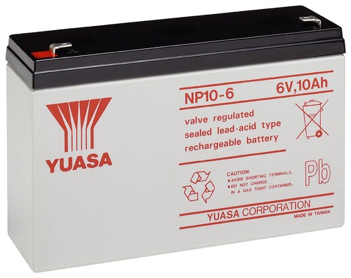 Yuasa np10 6v 10ah - yuasa, np10-6