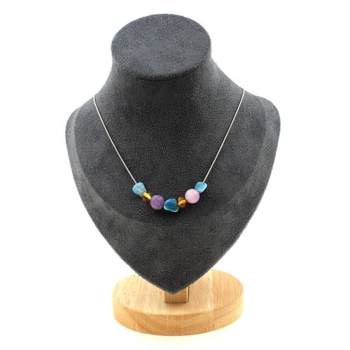Collana perle ambra - collana,