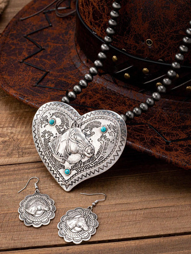 Set gioielli moda perle cuore