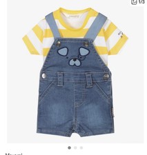 MAYORAL NEWBORN BLUE DUNGAREE