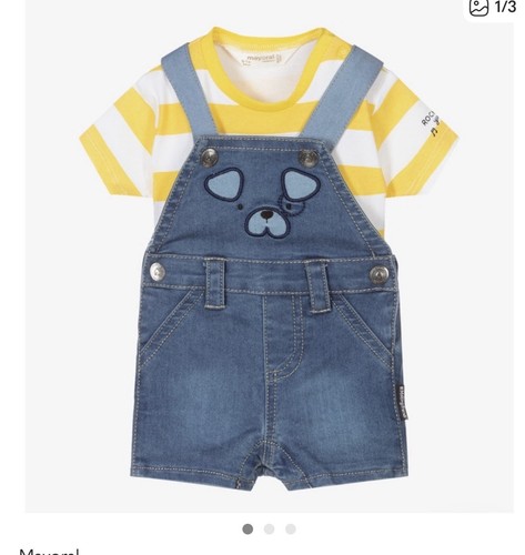 Mayoral newborn blue - blue, dungaree