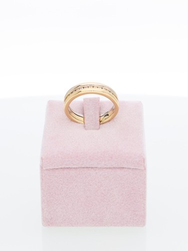 Anello veretta oro bianco e - in,