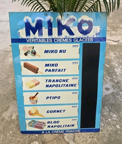 Insegna tabella gelati - tabella, miko