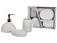 Set 3 Accessori Bagno Ceramica