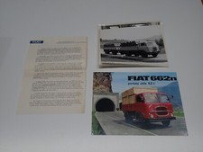 FIAT 662 N AUTOCARRO PRESENTAZIONE CON DESCRIZIONE BROCHURE E FOTOGRAFIE (X1-11)