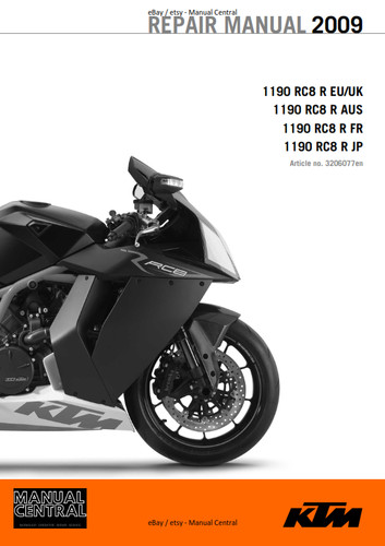 Ktm 2009 1190 rc8 - ktm, aus