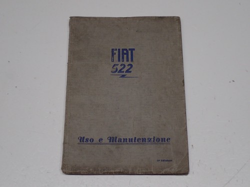 Fiat mod 522 libretto uso - mod.,