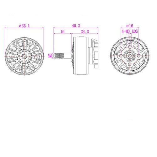 Mamba toka 2808 1100kv - 1x,