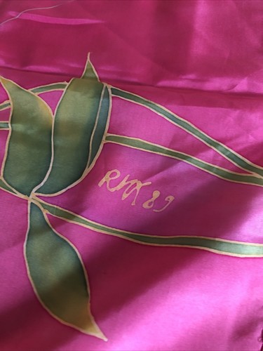 Foulard fucsia floreale - foulard,