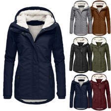 Giacca donna invernale parka cappotto giacca invernale calda foderata cappuccio tempo libero