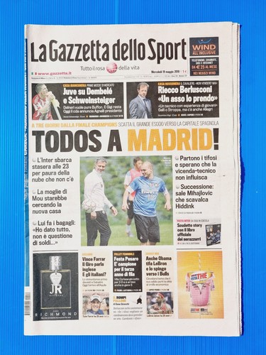 Gazzetta dello sport - gazzetta, maggio