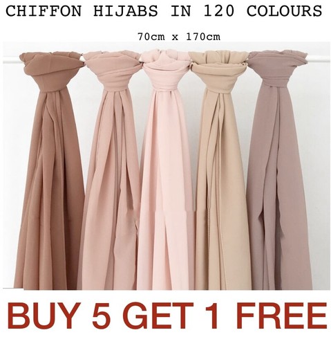 Sciarpa chiffon hijab alta - chiffon,