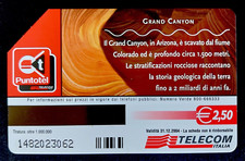 SCHEDA TELEFONICA TELECOM GRAND CANYON LA NATURA CI CHIAMA @ ARIZONA @
