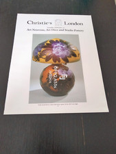 1979 EMILE GALLE MOULD BLOWN TABLE LAMP CHRISTIE'S LONDON VINTAGE AD PUBBLICITA
