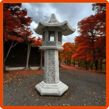 Statua pagoda lanterna lampada giapponese da giardino zen esterno in pietra