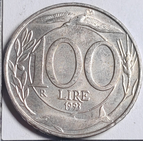 100 lire 1993 - lire, italy