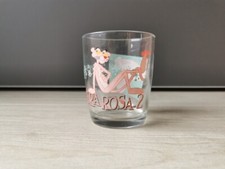 bicchiere vetro Nutella pantera rosa 2 - da collezione raro - Anno 2008