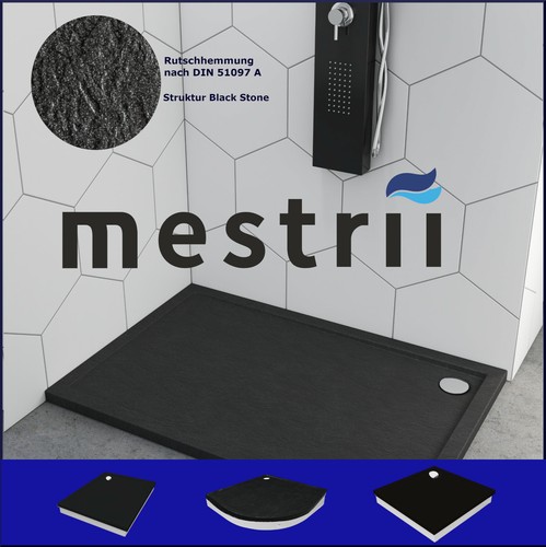 Piatto doccia nero pietra - doccia,