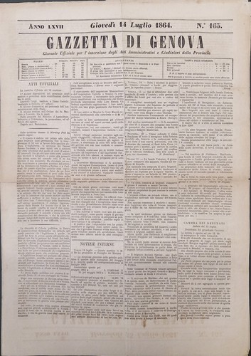 Gazzetta genova 165 - genova, n.