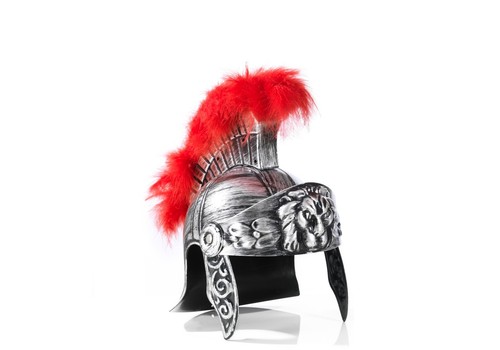Elmo centurione romano argento - elmo,