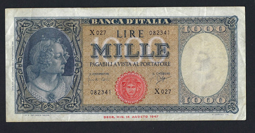 Repubblica rarissima 1000 - rarissima,