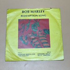 Disco Vinile 45 giri 7" Bob Marley Redemption Song 1980 Island Records