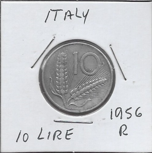 Italia lire 1956r aratro - lire,
