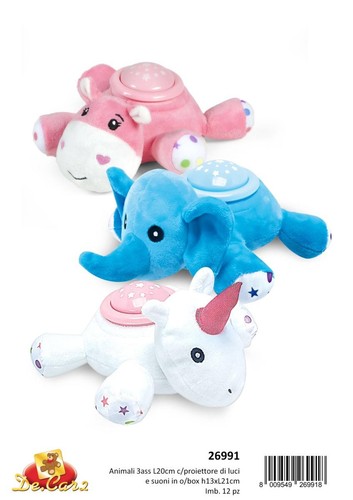 Peluche unicorno luci musica - peluche,