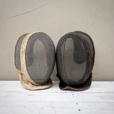 Maschere da scherma vintage antiche 2