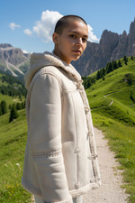 cappotto donna finta renna /