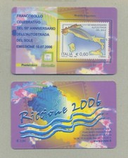 MANIFESTAZIONE FILATELICA RICCIONE 2006 TESSERA FILATELICA 