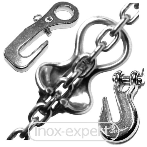 Gancio catena acciaio inox - gancio,