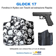 Fondina in Kydex Glock 17 con