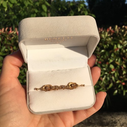Antica art deco spilla oro - deco,