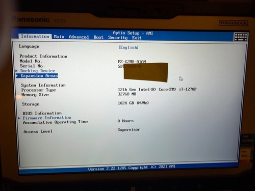 Panasonic toughbook mk2 - panasonic, fz-g2