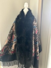 Scialle cashmere pelliccia - scialle,