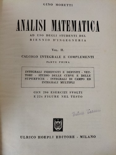 Analisi matematica volume - analisi, ii