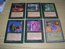 MTG - LEGGENDE  sei  (6)  carte  5  NERE +  1 Terra Leggendaria   ITA  1995