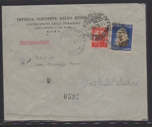 Storia postale 1950 tabacco - postale,