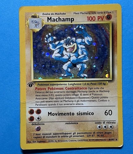 Pokemon 102 machamp - machamp, holo