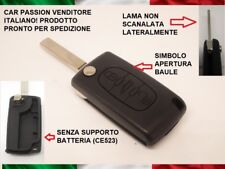 COVER CHIAVE GUSCIO CITROEN C2 C3 C4 C5 PEUGEOT FIAT SCUDO 3 TASTI TELECOMANDO 