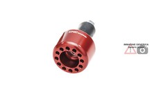 Contrappeso singolo lato sinistro rosso Yamaha YZF R6 2008-09 CNC Racing PL001R